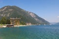 The panoramic viewing platform Ã¢ÂÂ Ã¢ÂÂ Ã¢ÂÂ Aussichtsturm in Austria Royalty Free Stock Photo